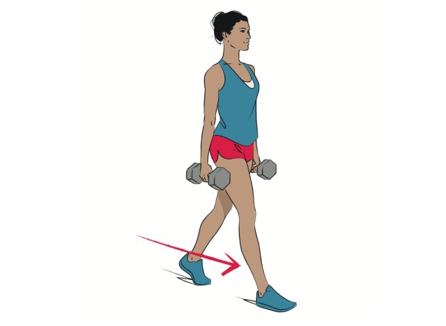 illustration de l'exercice de marche du fermier