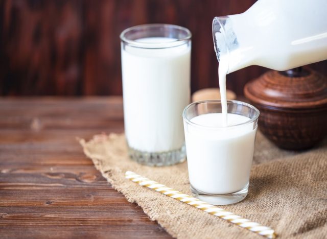 Kéfir dans les verres
