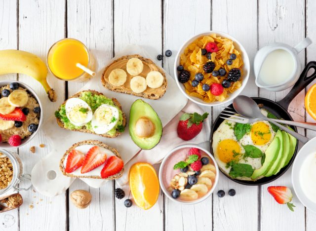 aliments sains pour le petit-déjeuner