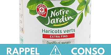 Un rappel national concerne des haricots verts en conserve