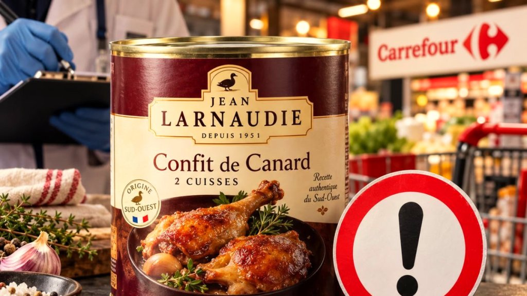 Alerte rappel : méfiez-vous de ce confit de canard vendu chez Carrefour Alerte rappel : méfiez-vous de ce confit de canard vendu chez Carrefour