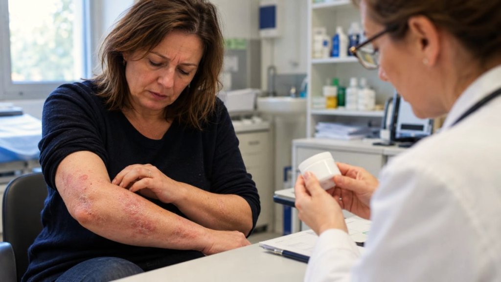 Eczéma, psoriasis… Prudence, votre crème « naturelle » pourrait dissimuler un médicament non déclaré Eczéma, psoriasis… Prudence, votre crème « naturelle » pourrait dissimuler un médicament non déclaré
