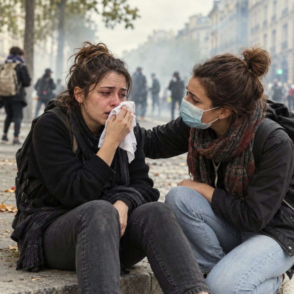 Impact des gaz lacrymogènes sur la santé féminine : ce qu’on sait Impact des gaz lacrymogènes sur la santé féminine : ce qu’on sait