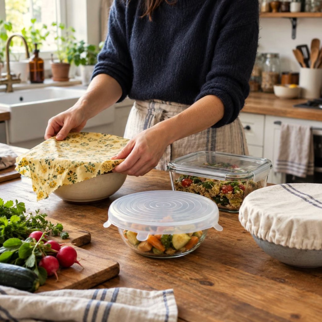 Quatre alternatives pour remplacer le film plastique étirable dans votre cuisine Quatre alternatives pour remplacer le film plastique étirable dans votre cuisine